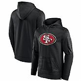 Men's San Francisco 49ers Black On The Ball Pullover Hoodie,baseball caps,new era cap wholesale,wholesale hats